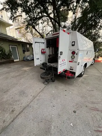 Magnet Plumbing service vehicle on-site for Faucet Repair in Satellite Beach